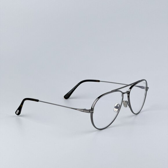 Tom Ford Men BRAND NEW Eyeglasses Gunmetal Clear Blue Light Block Round FT5800 0 - Picture 5 of 10